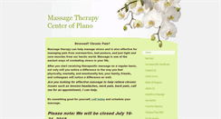 Desktop Screenshot of massagetherapycenterofplano.com